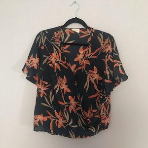 Tropical Wrap Top